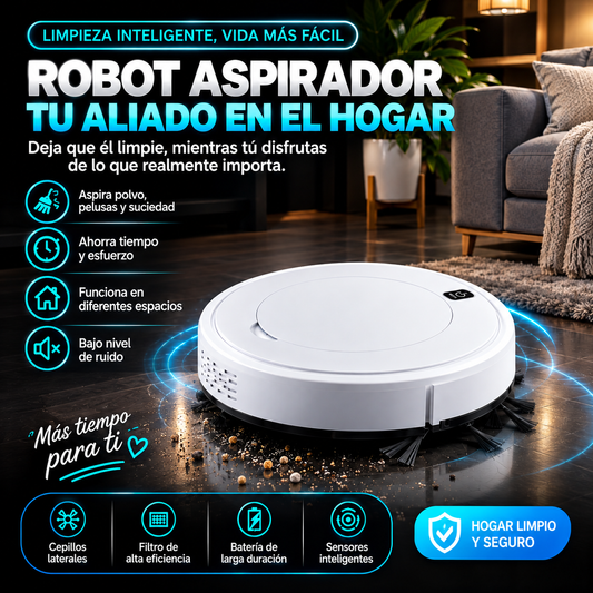 Robot Aspiradora Inteligente | Limpia Sin Esfuerzo