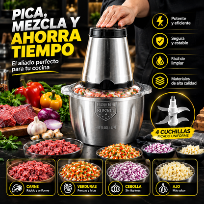 Picatodo Eléctrico | Procesa tus alimentos como un profesional