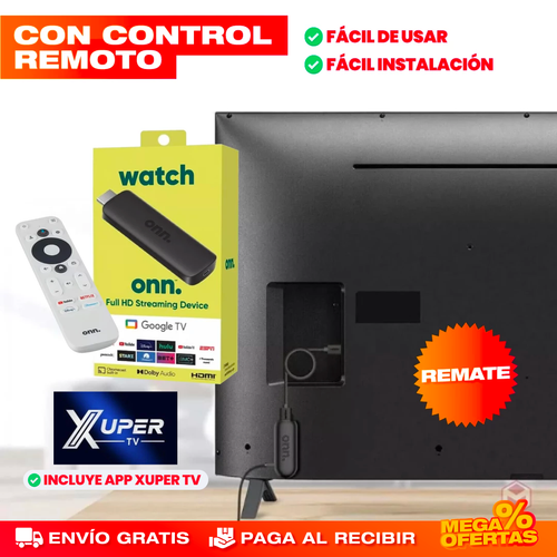 Convertidor ORIGINAL | SMART TV + CONTROL REMOTO